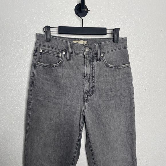 Madewell Womens Jeans Size 27 The Perfect Vintage Jean Light Gray Straight Leg - Picture 10 of 15